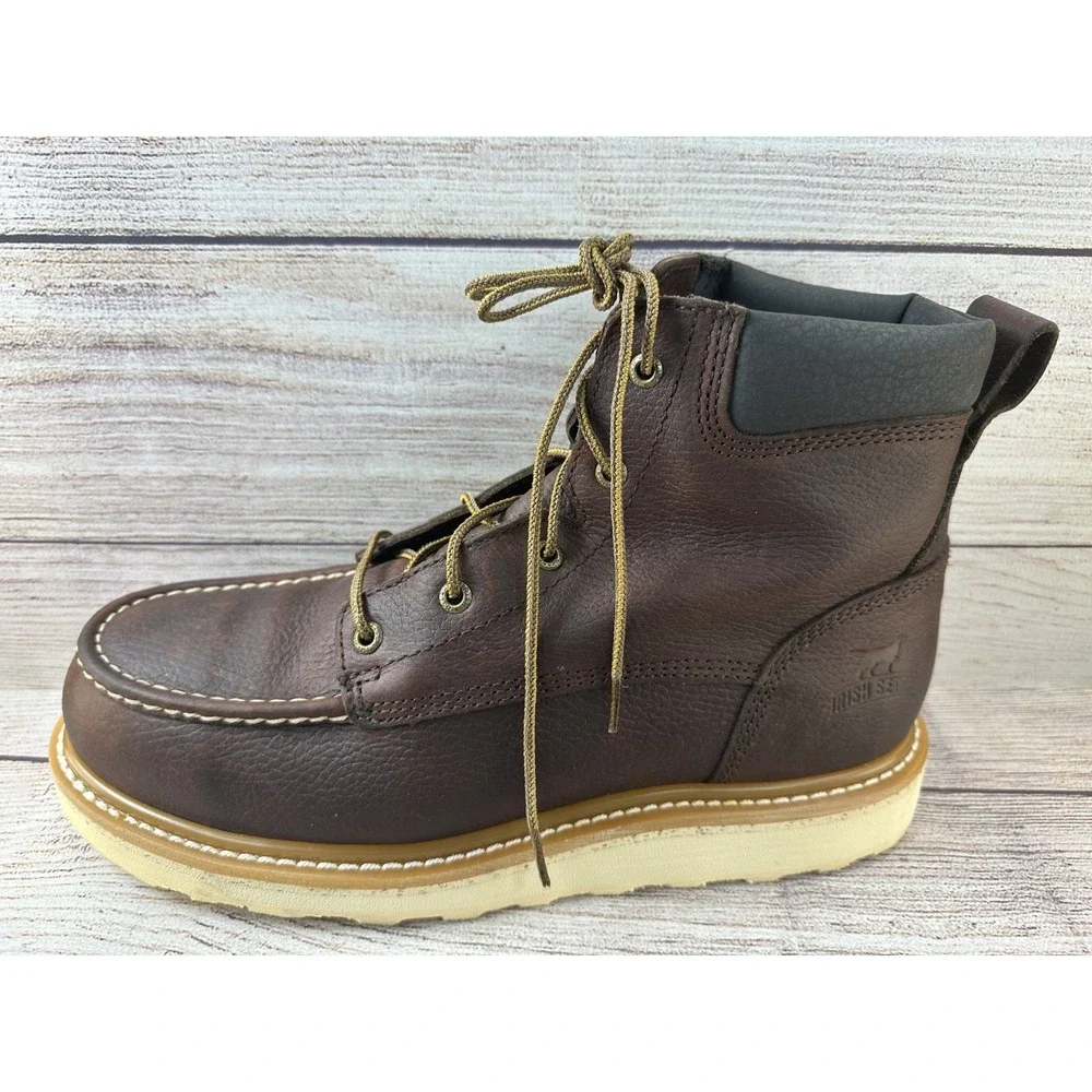 Irish Setter Ashby Men's 6-inch Leather Safety Toe Lace Up Boots Size 11 D NWB
